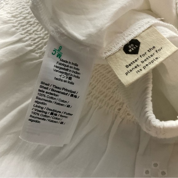 Madewell Embroidered White Lace Mini Skirt Size XL NEW - Picture 8 of 10